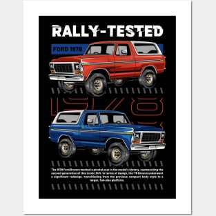 Vintage Bronco Car Posters and Art